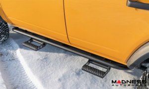 Ford Bronco Rock Sliders - 4 Door - RKR Step System - Textured Black - N Fab 